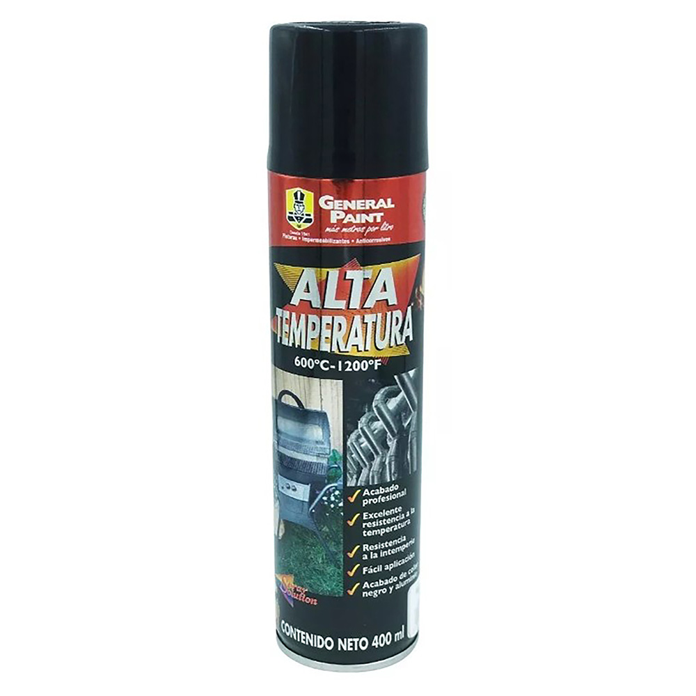 [G.P-A2360] PINTURA EN SPRAY (BOTE 400ml) NEGRO ALTA TEMPERATURA
