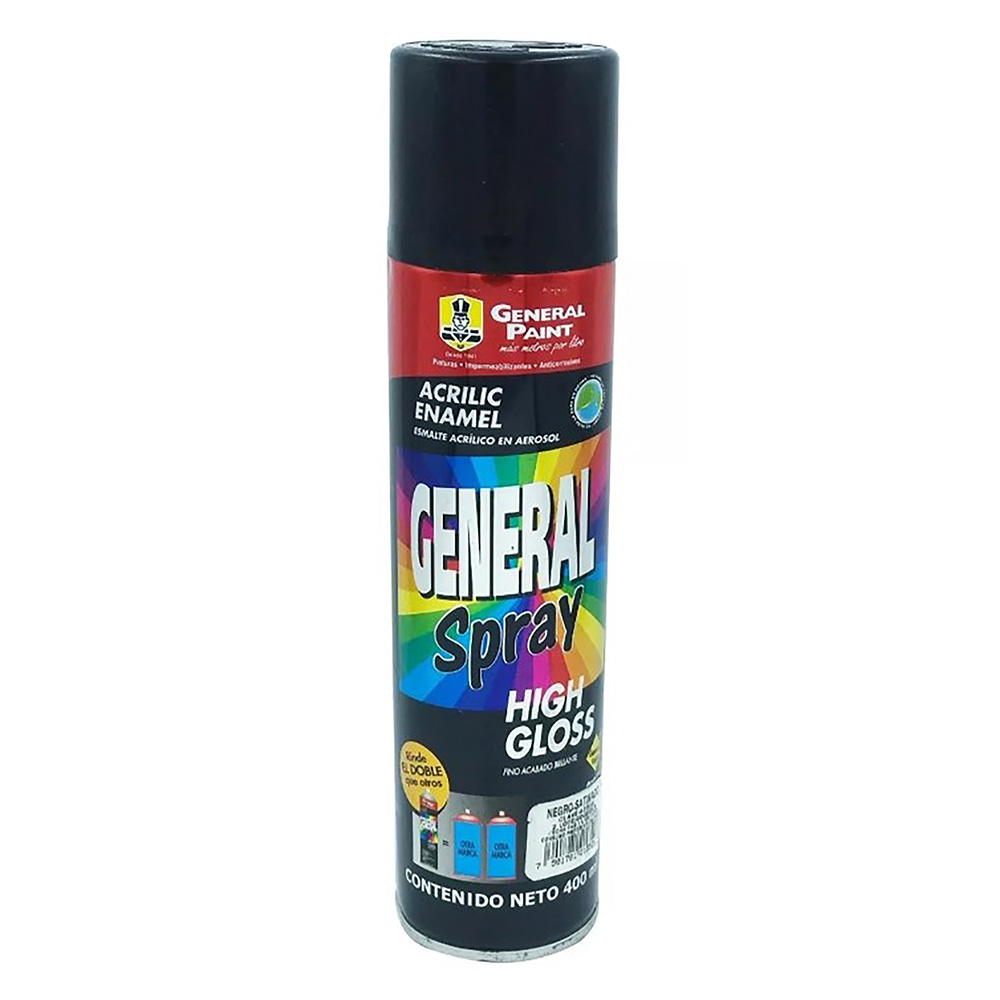 PINTURA EN SPRAY (BOTE 400ml) NEGRO SATINADO