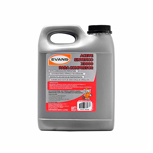 [EVA-RC-X3000] ACEITE SINTETICO P/COMPRESOR 1 LITRO (DESPUES DE 50 HORAS DE TRABAJO)