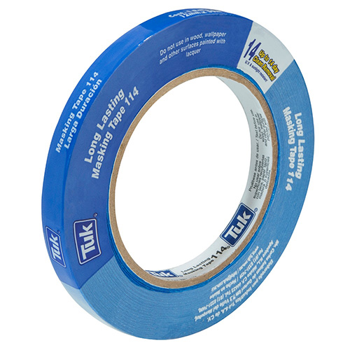 [TUK-114-3/4X50] CINTA MASKING TAPE 3/4 X 50m AZUL (ESPECIAL P/PINTORES Y ARQUITECTOS)