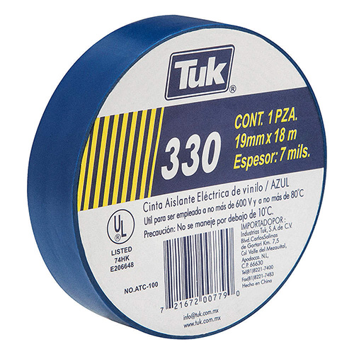 CINTA ELECTRICA VINIL 3/4 X 18m AZUL