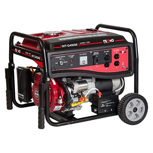GENERADOR A GASOLINA 4,100 W 7 HP 120 V/60Hz (4 TIEMPOS) C/MARCHA, BAT. Y MANERA
