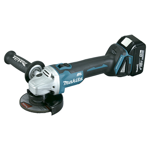 MINIESMERILADORA INALAMBRICA 4 1/2 18 V C/2 BAT. BL1850 5 AMP Y CARGADOR