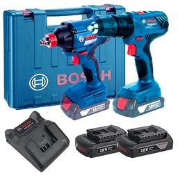 [BOI-06019G52G2] COMBO TALAD./ROTOM./DESTORN. 1/2 + LLAVE DE IMP. 1/2 Y DESTOR. 18 V C/2 BAT. Y ESTUCHE