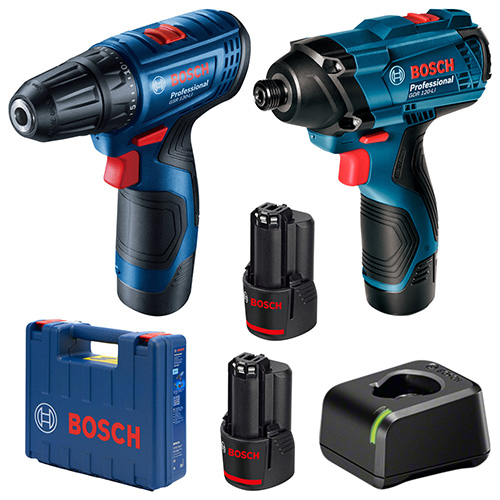 [BOI-06019G81G3] COMBO LLAVE DE IMPACTO 12 V + TALADRO/ATORN. C/ 2 BAT. CARGADOR 127 V C/MALETIN (BOI-19G8-1G3)