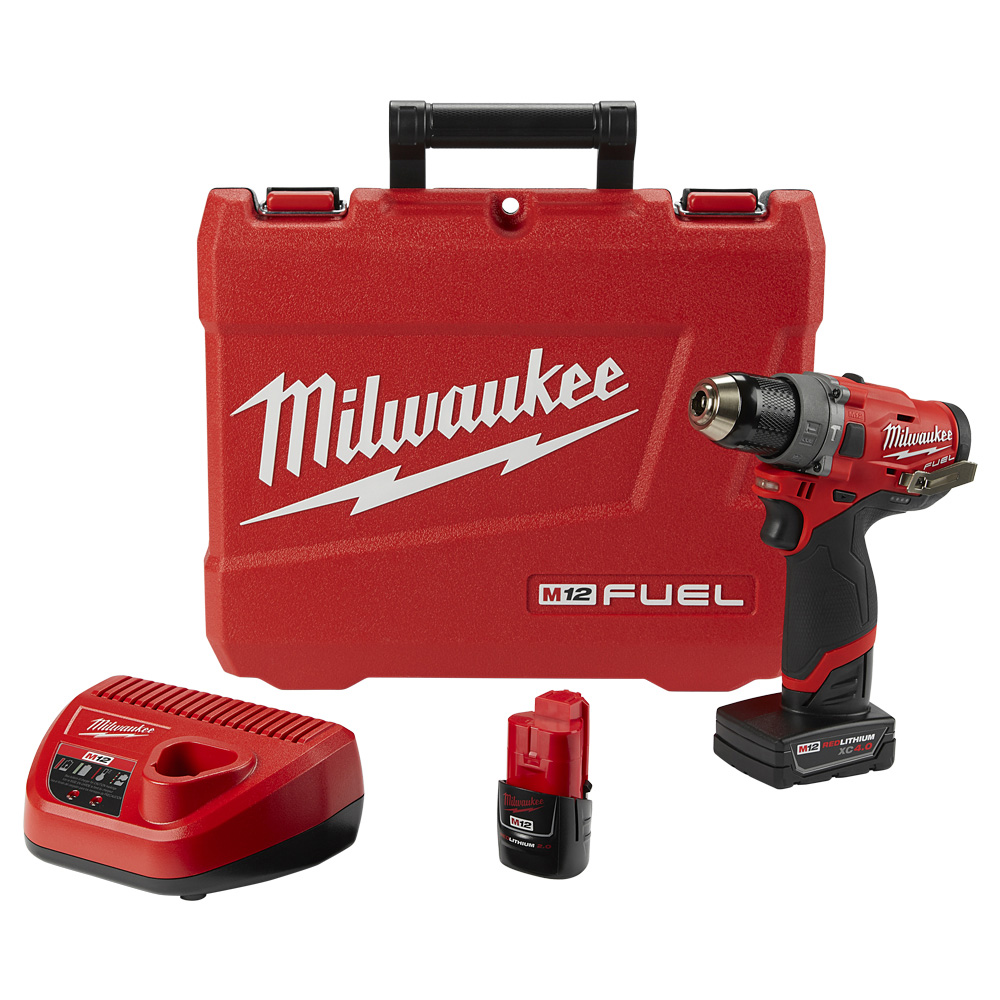 [MIL-P121-2504] COMBO TALADRO/ROTOM./ATORN. 1/2 12 V FUEL + LINTERNA FRONTAL RECARGABLE