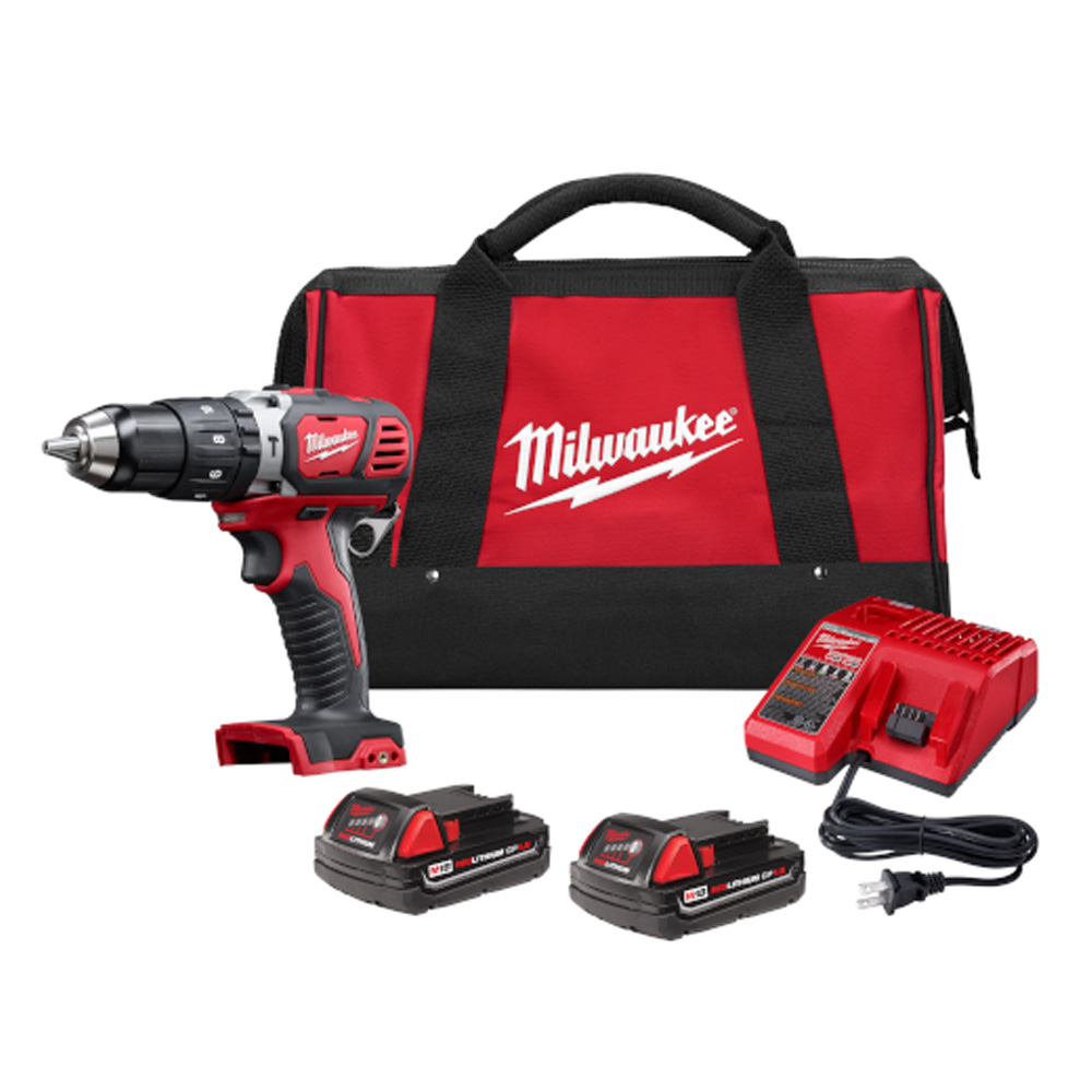 TALADRO/ROTOMARTILLO/DESTORNILLADOR DE 1/2 18 V M18 + KIT C/2 BAT. COMPACTAS 1.5 AMPS Y CARGADOR 0-1,800 RPM