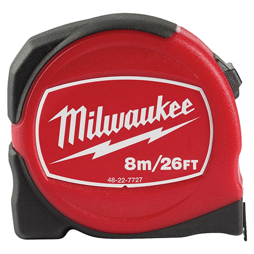 [MIA-48-22-7727] FLEXOMETRO MILWAUKEE CALIDAD ESTANDAR DE 8 MTS/26 FT