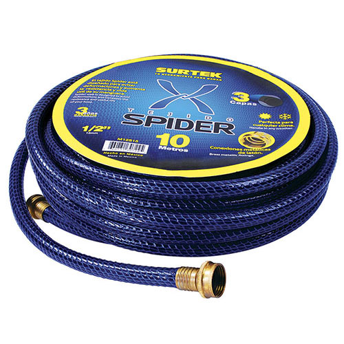 MANGUERA P/JARDIN SPIDER REFORZADA C/CONECTOR METALICO 1/2 X 15M