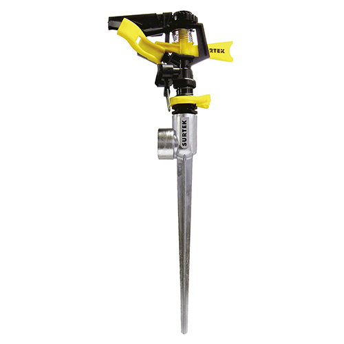 [SUR-130325] ASPERSOR PLASTICO POR PULSACIONES C/ESTACA METALICA 11 Y 2 VIAS
