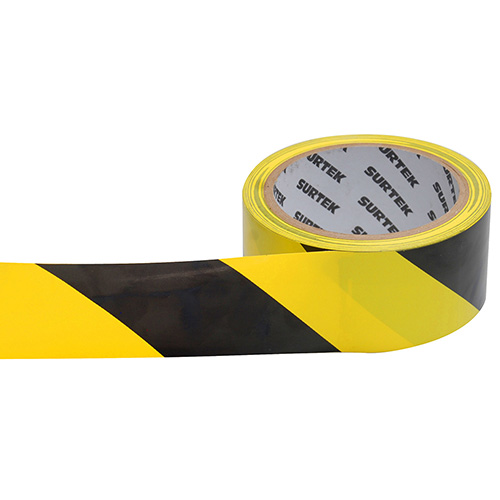 [SUR-138060] CINTA DE SEÑALIZACION AMARILLO Y NEGRO 18 MT