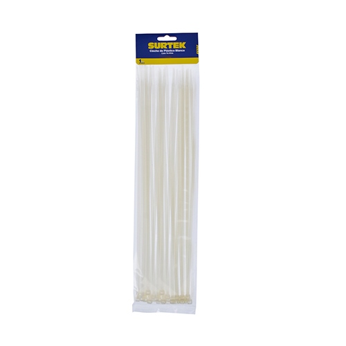 [SUR-114212] CINCHO DE PLASTICO NATURAL 300 X 4.6mm (50 PZAS.)