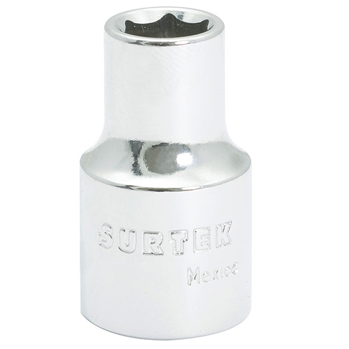 DADO CORTO EN TARJETA DE 1/2 METRICO C/6 PUNTAS DE 10mm