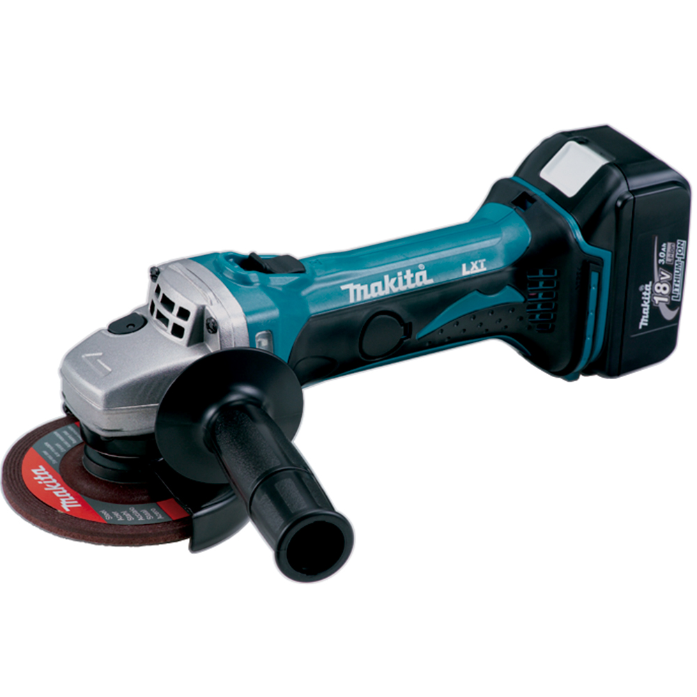 [MAK-DGA452RMJ] MINIESMERIL INALAMBRICO 4-1/2" 11,000 RPM, LI-ION 2 BAT/ 4.0 A.H Y CARG C/ESTUCHE MONT. 18V