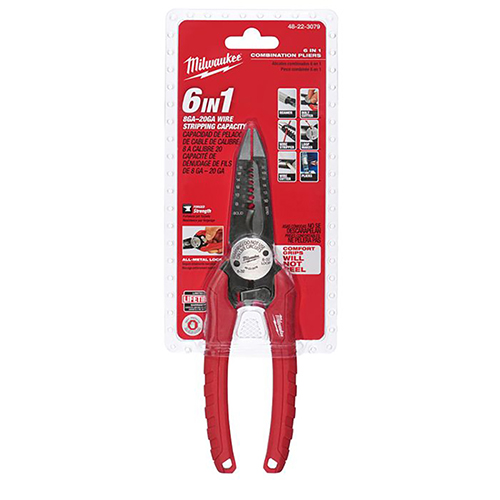 [MIA-48-22-3079] PINZAS PELA CABLE COMBINADA 6 EN 1 PARA ELECTRICISTA