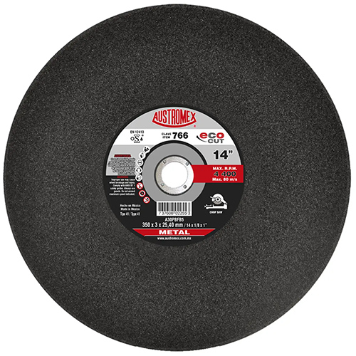 [AUS-766] DISCO P/CORTE METAL 14 X 1/8 X 1 (PLANO) LINEA ECO-CUT SUPER ECONOMICO