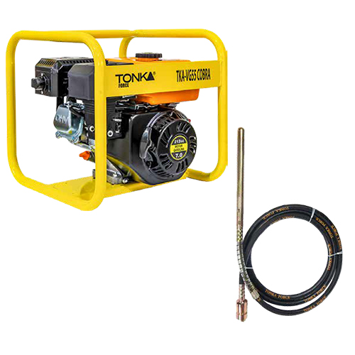 [TKA-VG55RT COBRA] VIBRADOR PARA CONCRETO MOTOR RATO 7 HP CON CHICOTE DE 6 MTS MUELA DYNAPACK