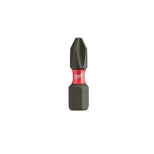 PUNTA MILWAUKEE INSERTO TIPO PHILLIPS PH2 DE 1 PULG DE LARGO (PAQ. DE 25 PZAS)