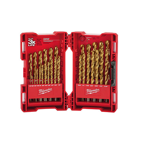 [MIA-48-89-0012] JUEGO DE BROCAS THUNDERBOLT TITANIUM 29 PCS