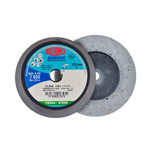 PIEDRA COPA SHELLAC 5 X 2 X 5/8 (BD) GRANO C3 220 EASY CUT