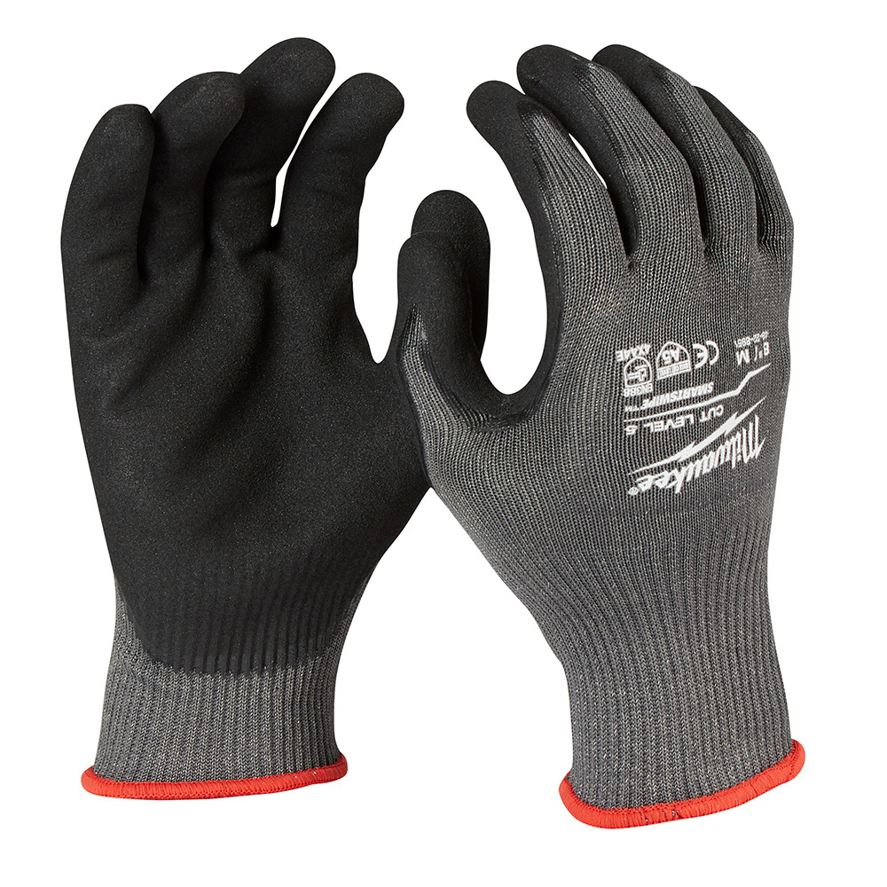 [MIA-48-73-8651] GUANTES ANTICORTE NIVEL 5 BAÑADOS EN NITRILO TALLA M