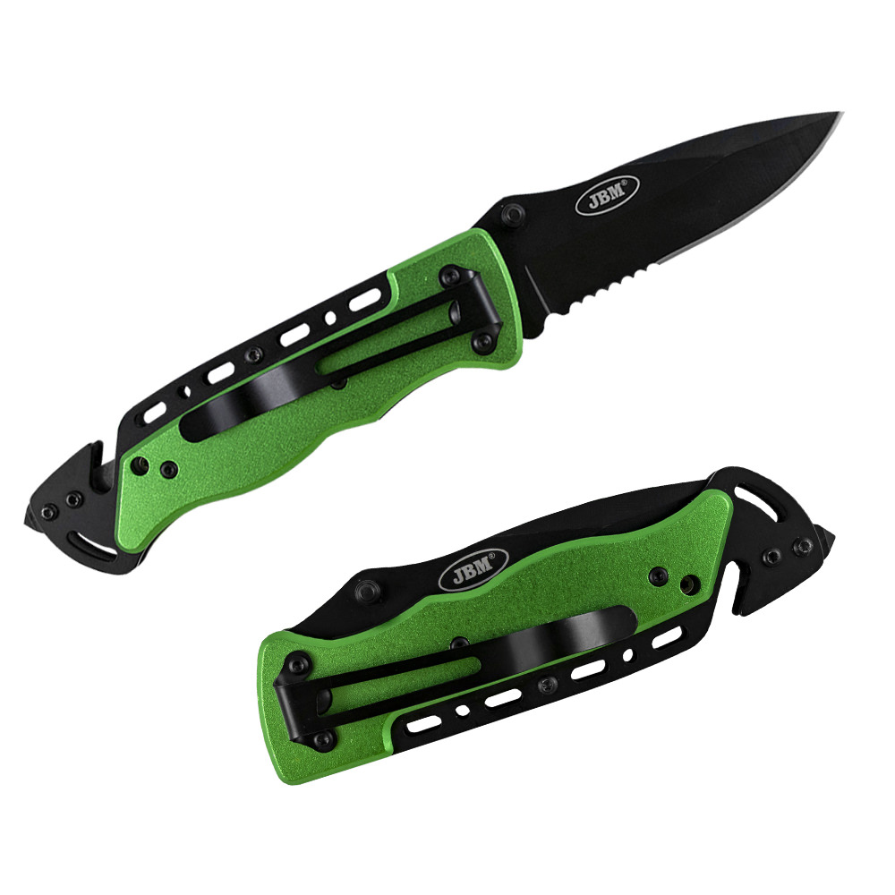 [JBM-52786] NAVAJA PLEGABLE CON SISTEMA CORTA CINTURONES Y ROMPE CRISTALES