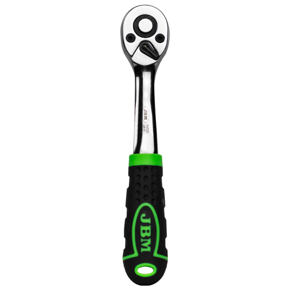 [JBM-54022] MATRACA REVERSIBLE DE 1/4 C/72 DIENTES 145MM CROMADA