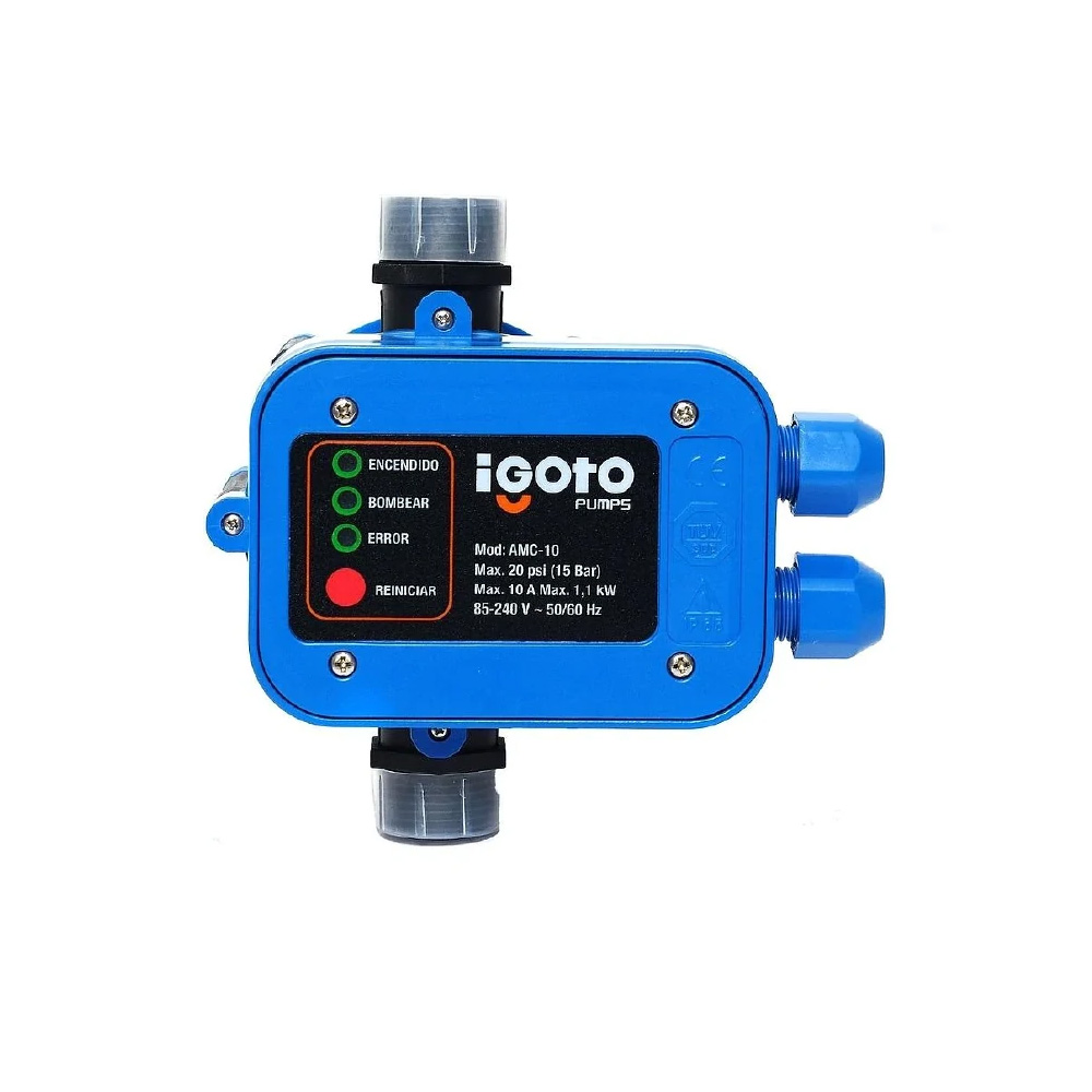 [IGO-AMC10] PRESURIZADOR AUTOMATICO DE 1 HP PARA BOMBA PRESION AJUSTABLE DE 17 A 36 PSI BIVOLTAJE 120/240