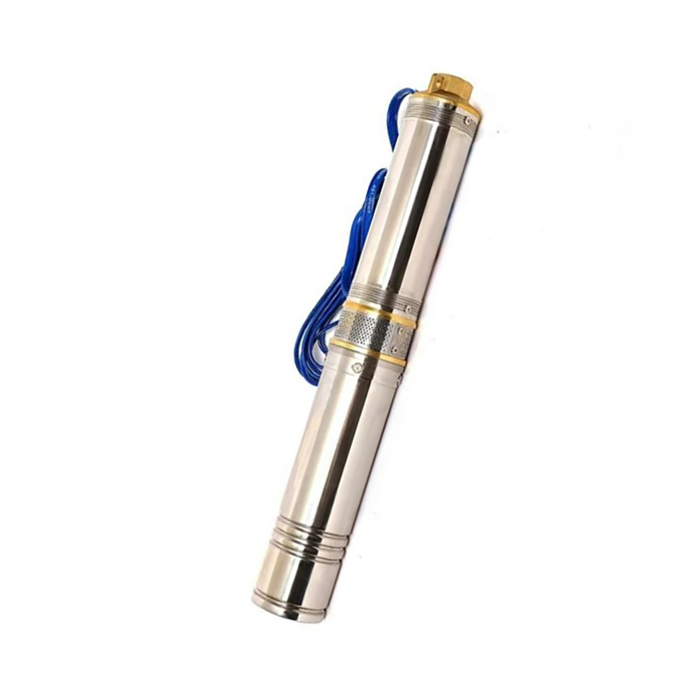 BOMBA SUMERGIBLE TIPO BALA DE 1/2 HP PARA CIST/ALJIBE/POZO PROF. 120 V C/CAPACITOR INTERNO EMB. DE COBRE ALT. MAX DE 14 A 50 MTS DE ACUERDO AL CAUDAL