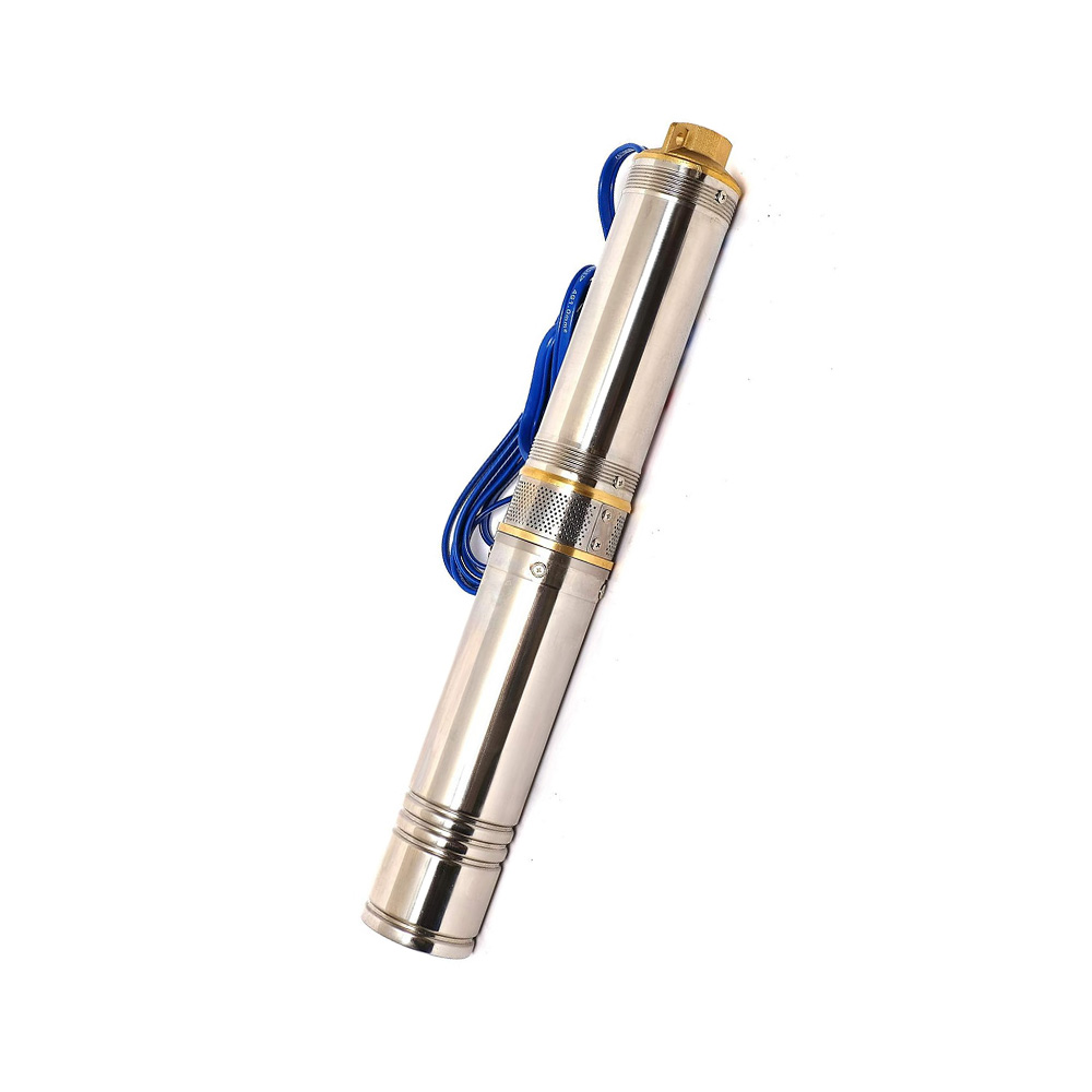 BOMBA SUMERGIBLE TIPO BALA DE 1 1/2 HP P/CIST/ALJIBE/POZO PROF. 120 V C/CAPACITOR INTERNO EMB. DE COBRE ALT. MAX DE 31 1 110 MTS DE ACUERDO AL CAUDAL