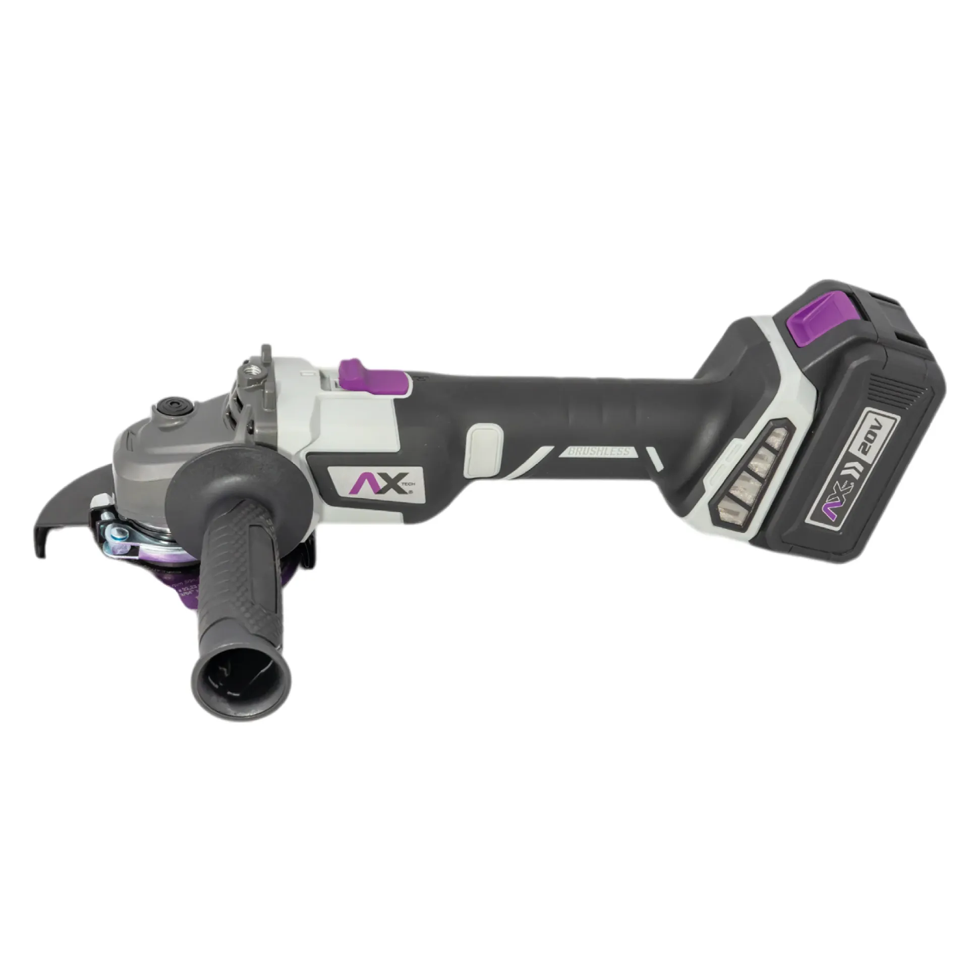 MINI ESMERILADORA INALAMBRICA 4 1/2" 20 V 4 AMP C/1 BATERIA Y CARGADOR