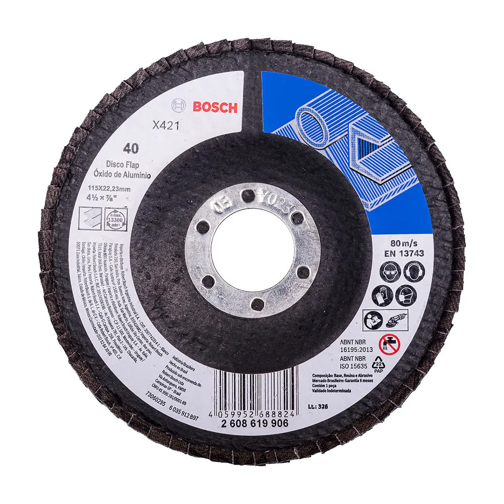 DISCO LAMINADO OXIDO DE ALUMINIO 4-1/2 X421 GNO 40