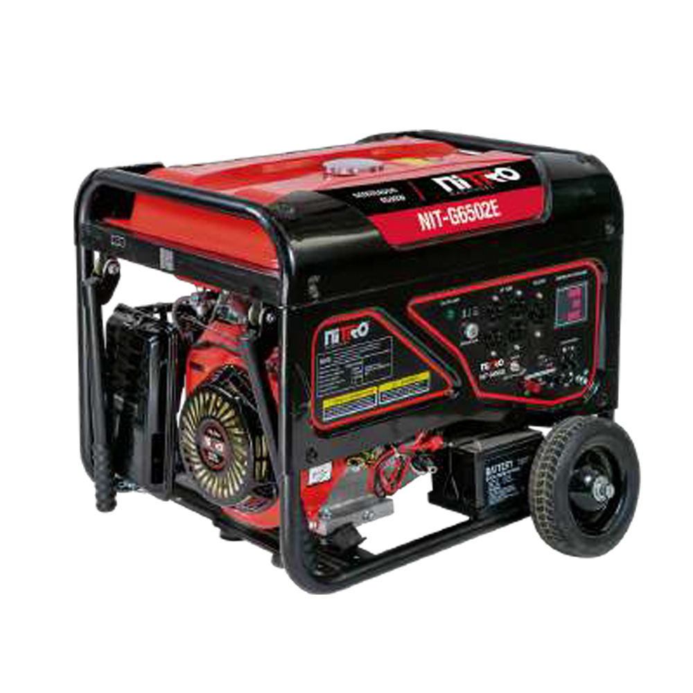 [NIT-G6502E] GENERADOR 6,500 Watts, 15 HP, 110/220V 60 Hz, ARRANQUE ELECTRICO CON MARCHA, BATERÍA Y LLANTAS