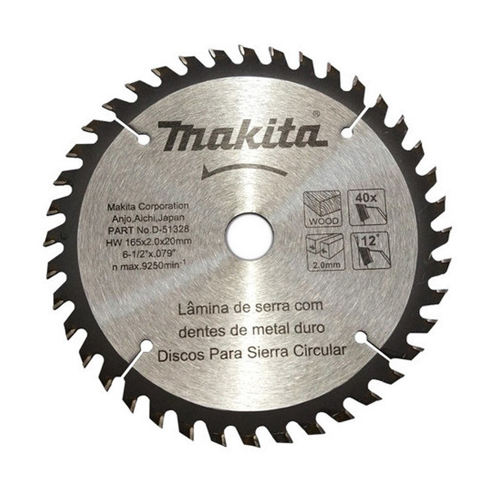 [MAA-D-51328] DISCO C/PASTILLAS DE CARBURO P/SIERRA CIRCULAR DE 6-1/2" X 20 X 24 DIENTES P/MADERA C/REDUCTOR 5/8"