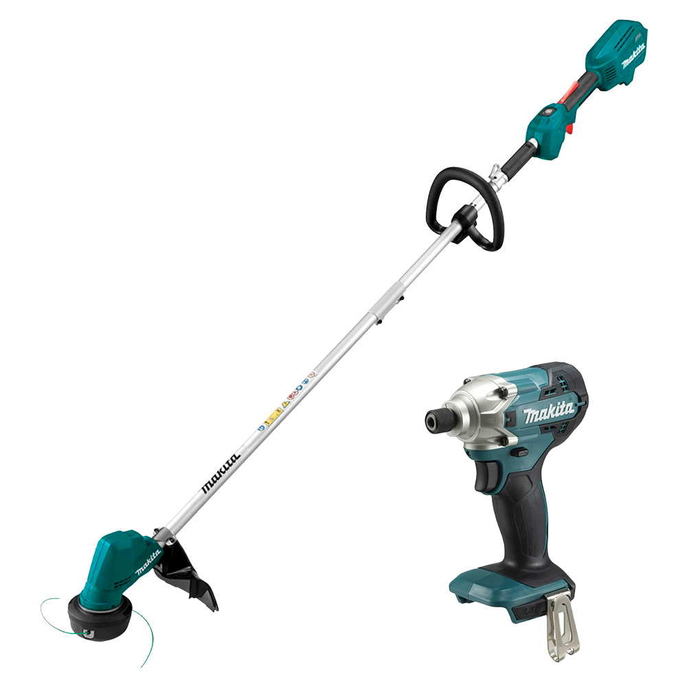 [MAK-DUR192LST+C02] COMBO DESBROZADORA INALAM. 18 V LXT S/CARBONES 1 BAT. 5 AMP+DESTORNILLADOR DE IMPACTO 18 V S/BAT Y S/CARG