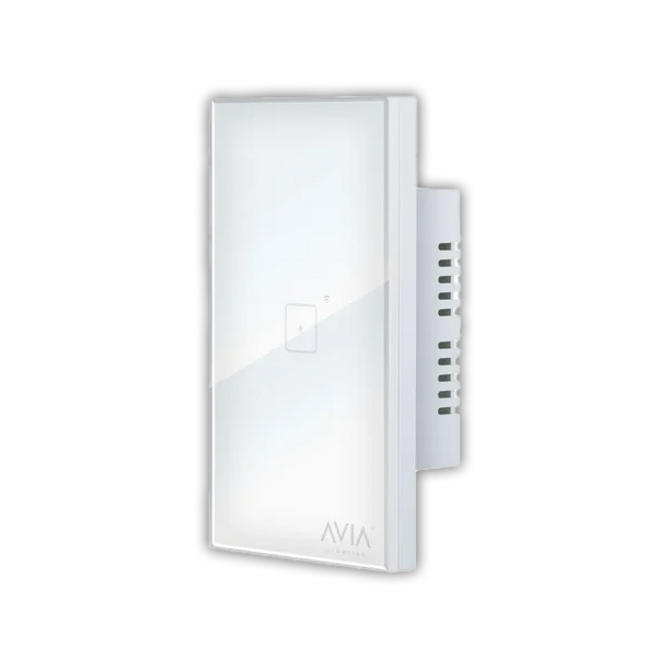 [AXO-SH1101] APAGADOR SMART WIFI DE 1 MODULO SISTEMA TOUCH PLACA DE CRISTAL BLANCO