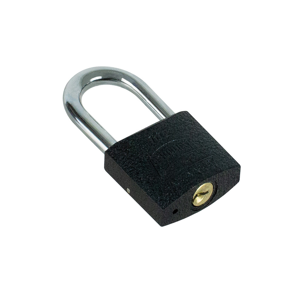 CANDADO DE HIERRO ACABADO COLOR NEGRO GANCHO CORTO MODELO 103 DE 45 MM (PHI-103)