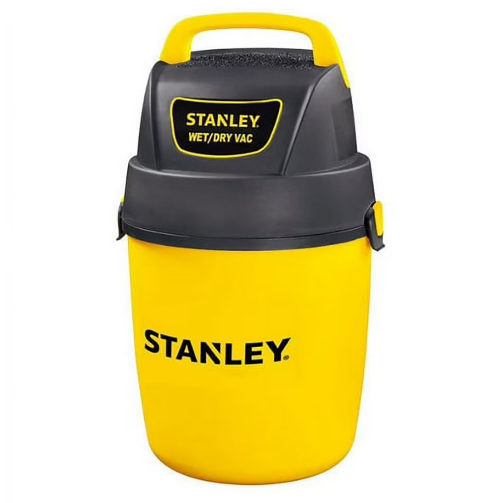 ASPIRADORA DE 1.5HP DE 1 GALON 3.8 LTS PARA SECO/MOJADO MARCA STANLEY 44 CFM CABLE DE 1.8 MTS C/4 ACCESORIOS