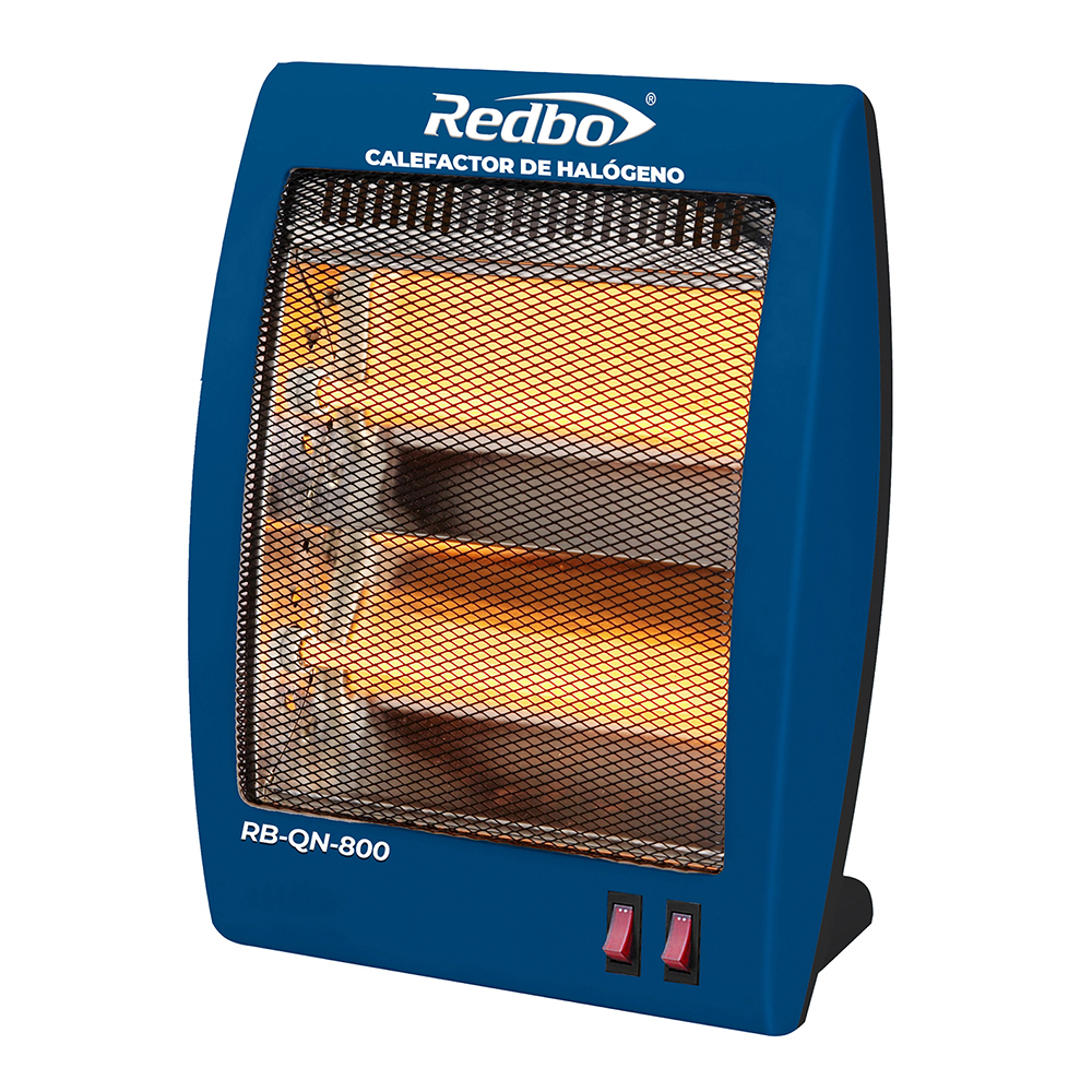 [RED-RB-QN-800W] CALEFACTOR DE HALOGENO POTENCIA 800 W 127V-60HZ OSCILACION LAT 3 NIV DE POTENCIA PROTEC VS SOBRECALENTAMIENTO