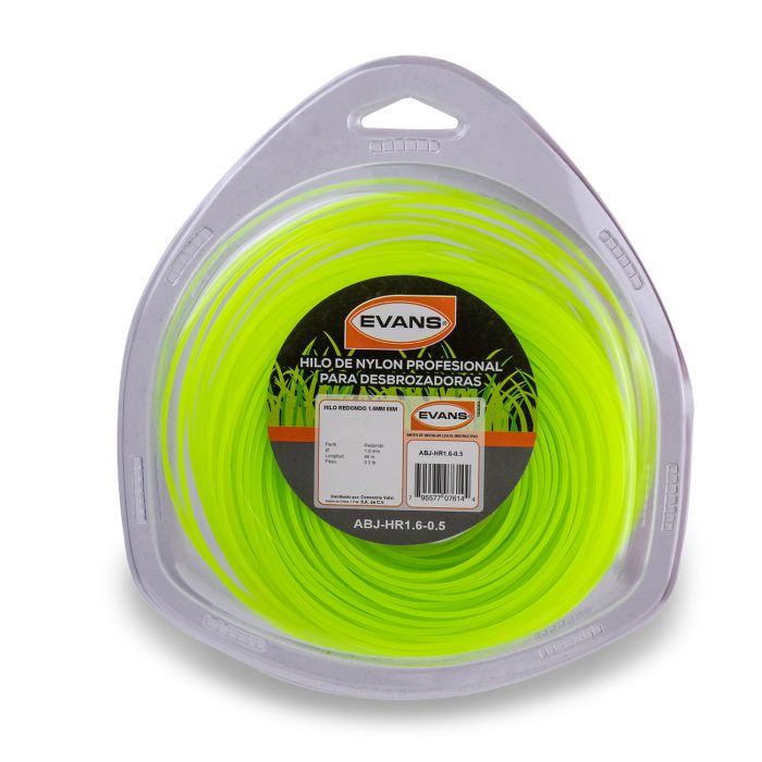 [EVA-ABJ-HR1.6-0.5] HILO PARA DESBROZADORA REDONDO 1.6MM 88 MT (BLISTER)