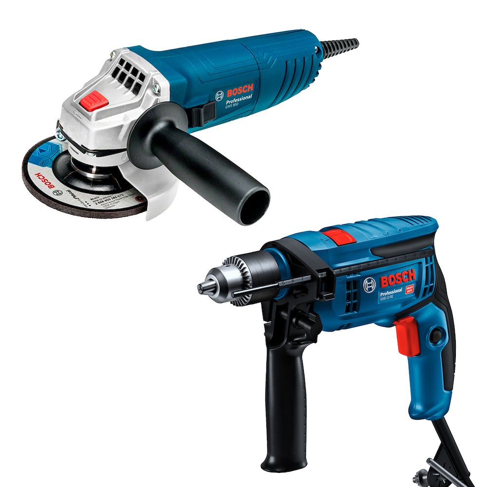 [BOI-06012B75G0] COMBO ROTOMARTILLO DE 1/2 GSB 13 RE + MINIESMERILADORA 4 1/2 GWS 850